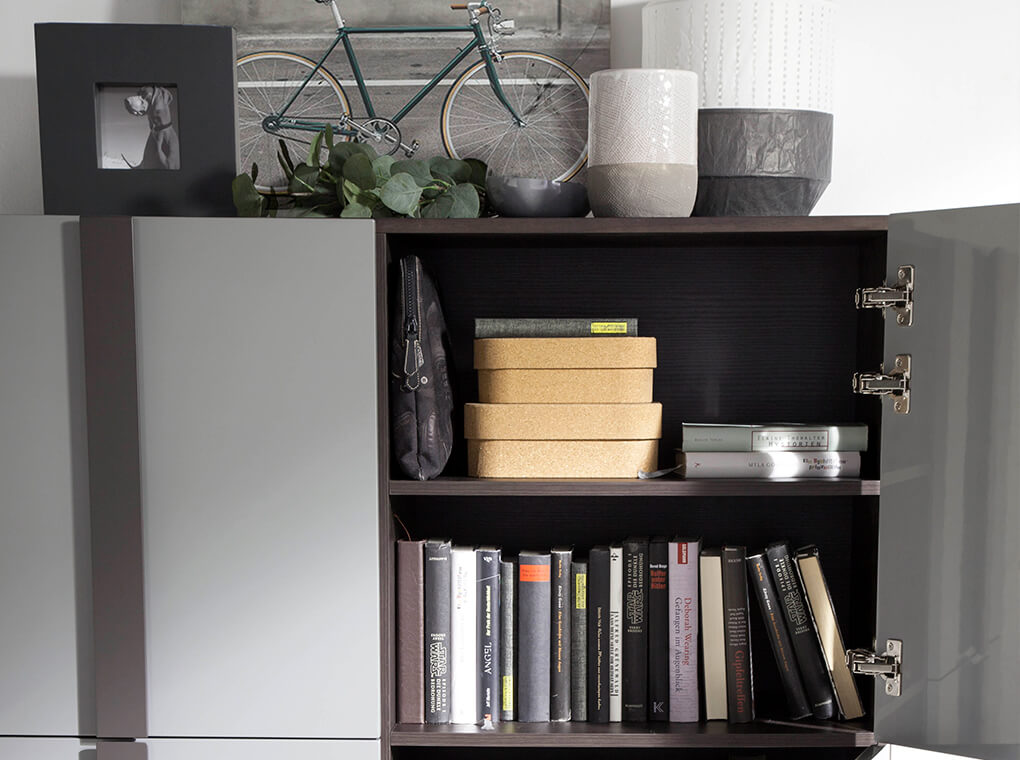 077674 Лакированный буфет серый RAL7037 Angel Cerda CP1706  - Вид №1