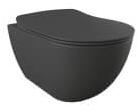 Подвесной матовый унитаз антрацитового цвета Free Suspended Anthracite Matte WC / FE320.60000 Free Creavit