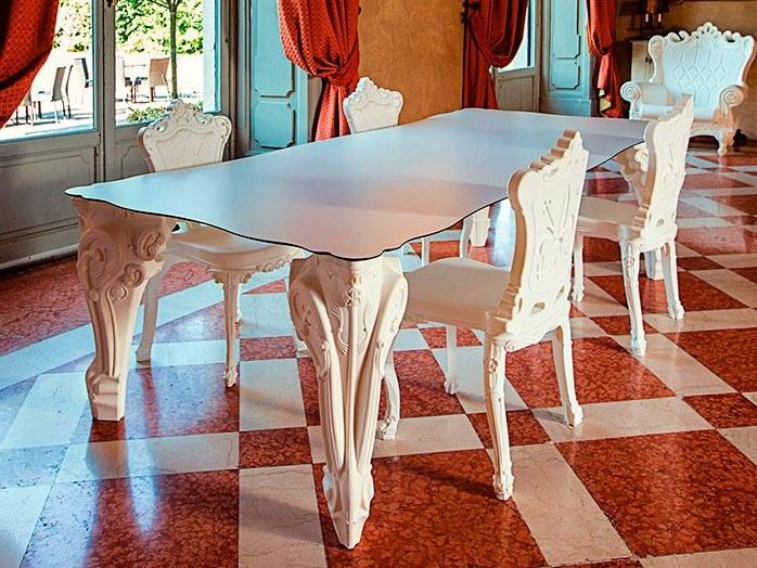 SLIDE Прямоугольный стол для гостиной из полиэтилена Design of love sun-id-1481270 - Вид №1