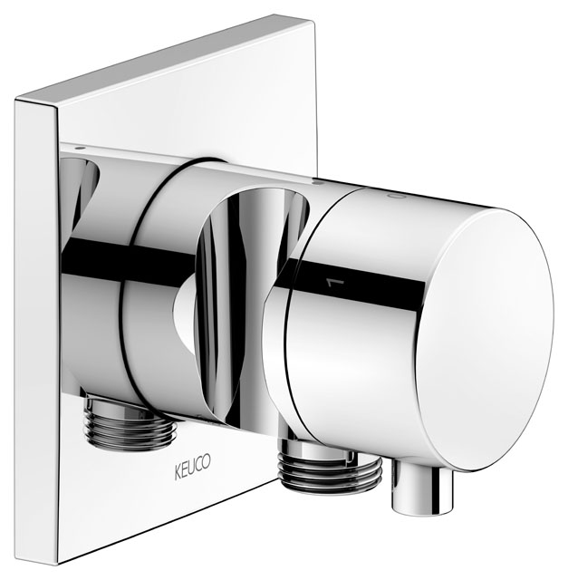 59549011202 Встраиваемый переключатель на 3 потребителя с выводом для шланга и держателем лейки DN 15 KEUCO IXMO - Вид №1