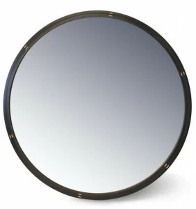 Garbarino Круглое зеркало из дуба