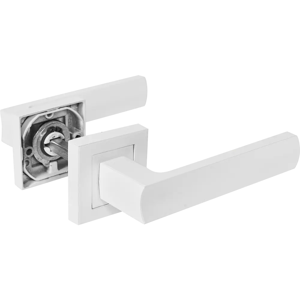 Дверные ручки Proffero LD-25 без запирания цвет матовый белый STLM-2014560