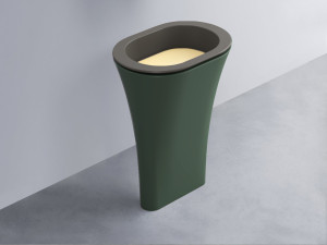 AMLA65-FN+AMPILO-CN+AMCOLO-MU Раковина Amedeo Ovale отдельностоящая cielo Enjoy + Amedeo