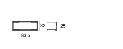 Стальная прямоугольная низкая плантатор emu Patchwall ARCH-00008606 - Вид №2