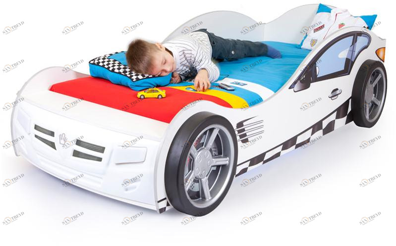 Кровать машина ABC-KING Formula (190*90) Белая 4631147956330