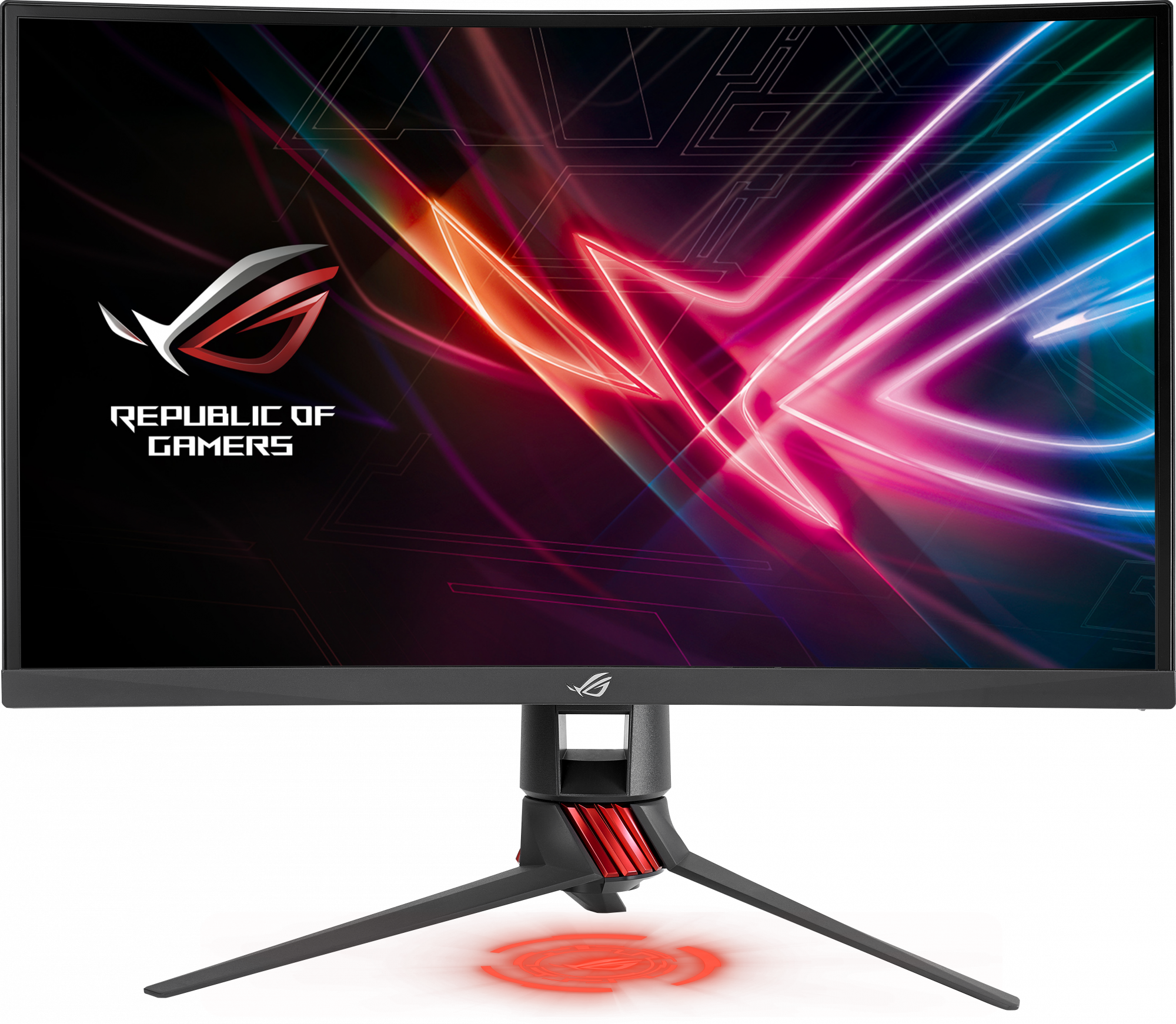 90LM03G0-B01970 rog strix xg27vq, 27" геймерский монитор для киберспорта, full-hd (1920х1080), до 144 гц, dvi, displayport, hdmi, подсветка aura, freesync ASUS ASUS ROG Santreyd 