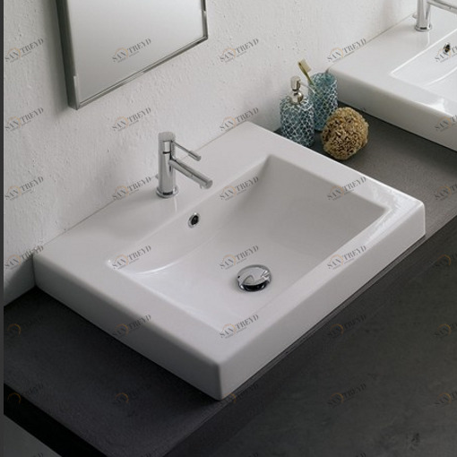 8025A Встроенная раковина под столешницу овальная Scarabeo Ceramiche 