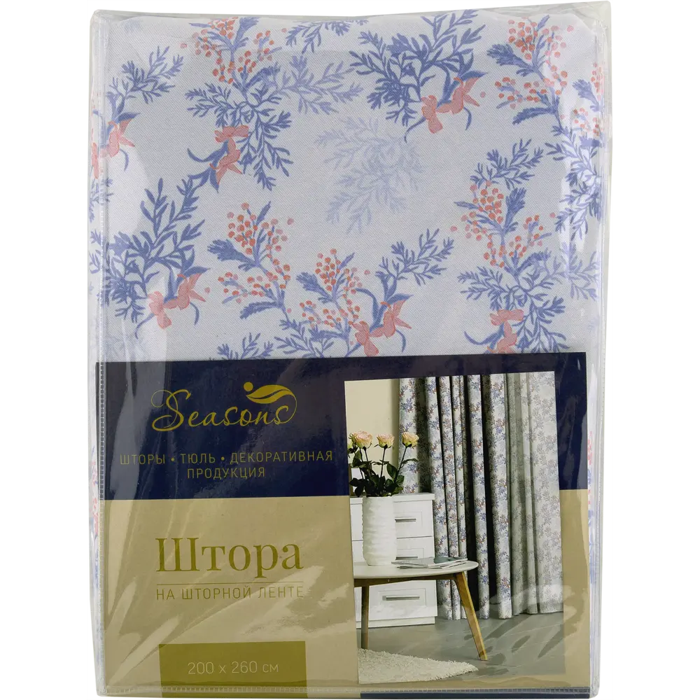 Штора на ленте «Шарм Карлин», 200х260 см, цвет белый 82036316 STLM-2134332 SEASONS  - Вид №5