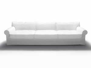 Съемный диван из ткани