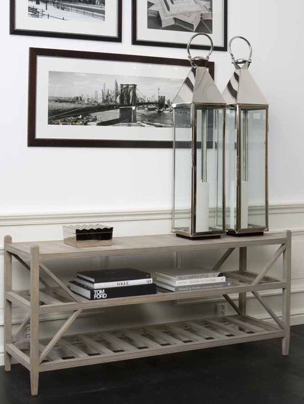 Подсвечник-фонарь с кожаной ручкой серебряный Vanini L от Eichholtz EICHHOLTZ  246108 Прозрачный;серебро  - Вид №1