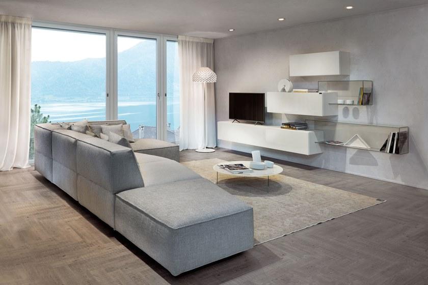 Lago Модульная стенка для хранения из дерева и стекла 36e8 sun-id-1375787 - Вид №4