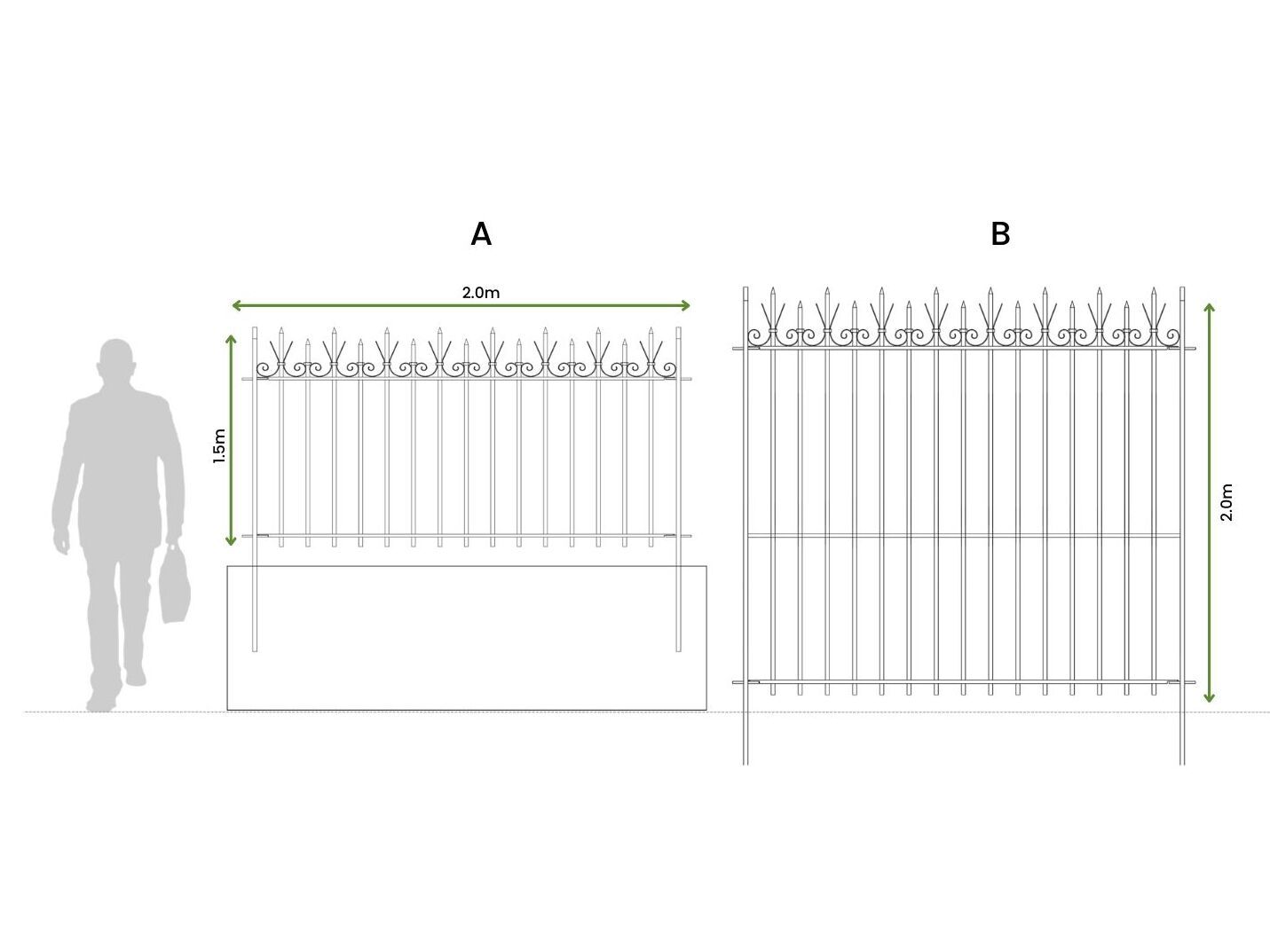 Стальной забор с порошковым покрытием Urbencéa SLEEK ARCH-00140393 - Вид №2