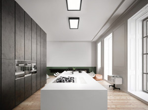 Алюминиевый и стеклянный настенный светильник / потолочный светильник