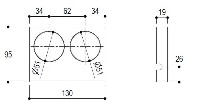 Настенный держатель зубной щетки и дозатор мыла Ritmonio Elementa ARCH-00044004 - Вид №5
