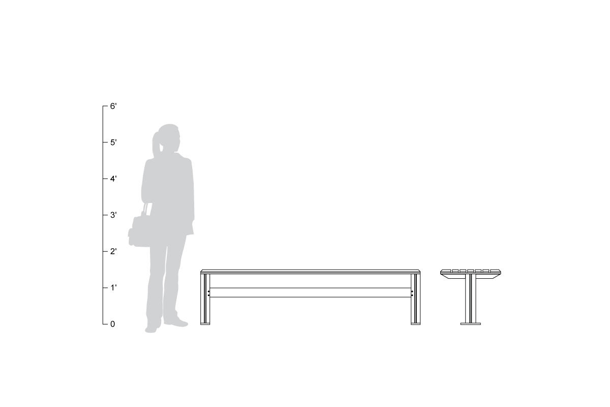 FSRT44 Скамейка рыцаря  Forms-surfaces  - Вид №27