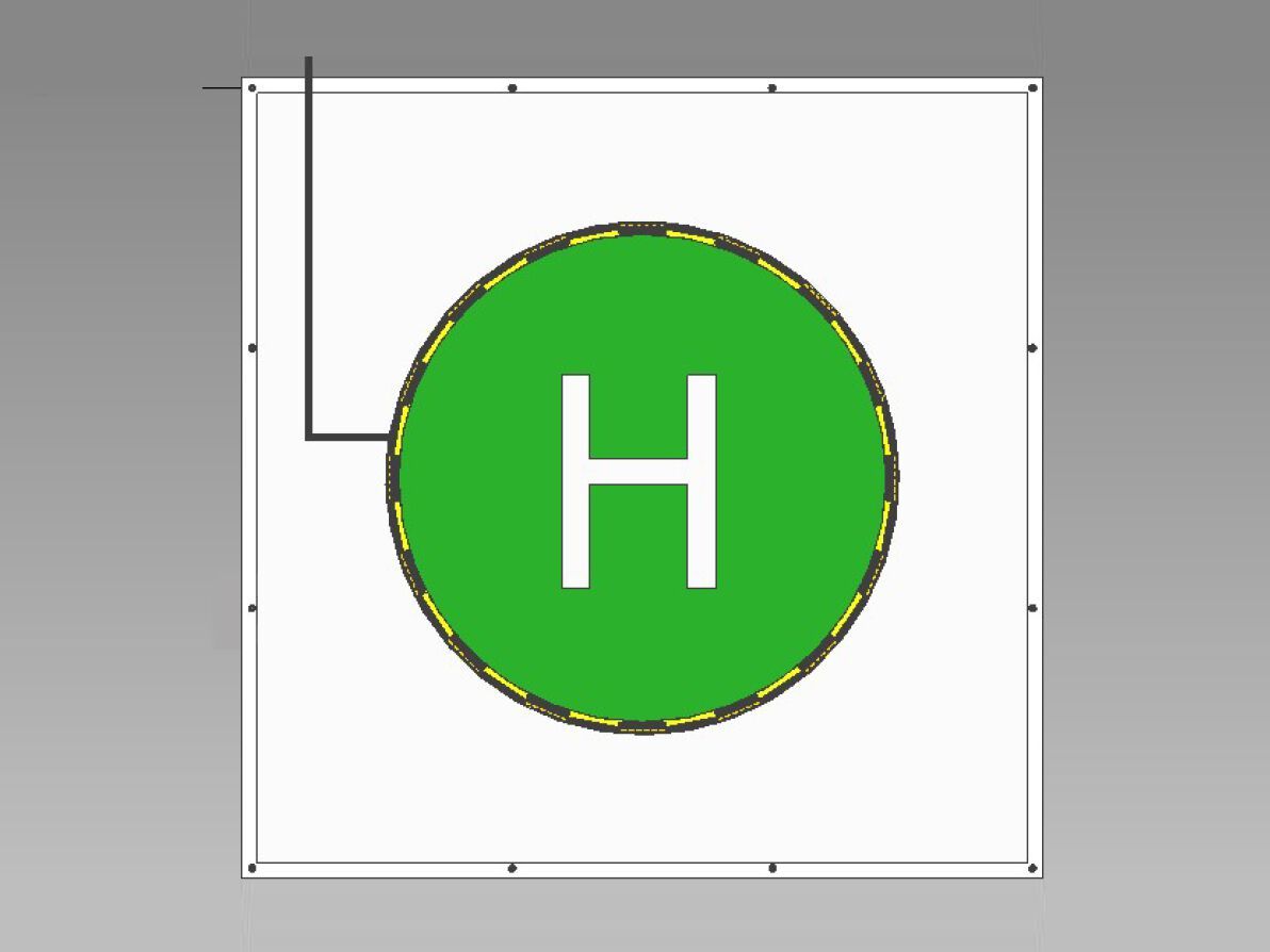Квадратный состав вертолетных сигнальщиков LUXSOLAR LXS-PRT-H-Q ARCH-00129142