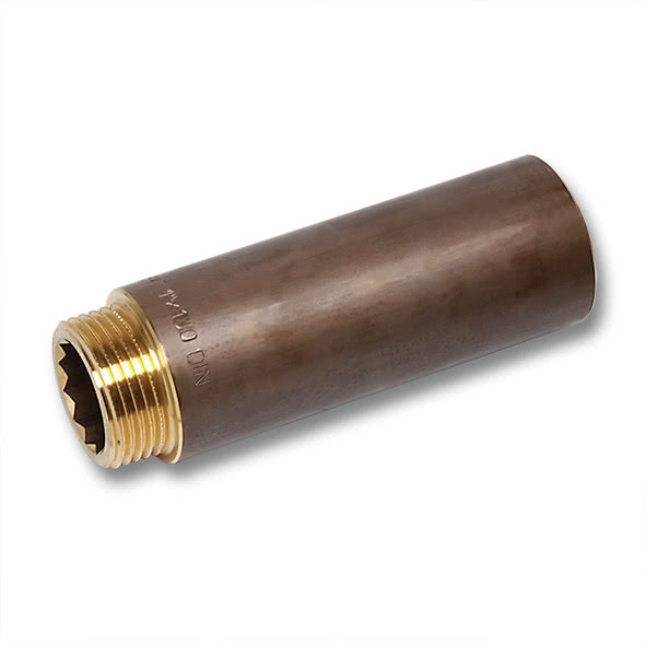 2513150R SANHA 513 удлинитель ВР-НР, латунь 1x50 мм  - Вид №1