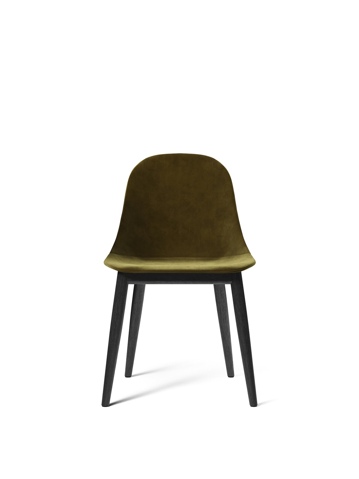 9395001-003101ZZ MENU Боковой обеденный стул Harbour, деревянная основа, обитый Черный дуб | Городской бархат - CA7832 / 031 