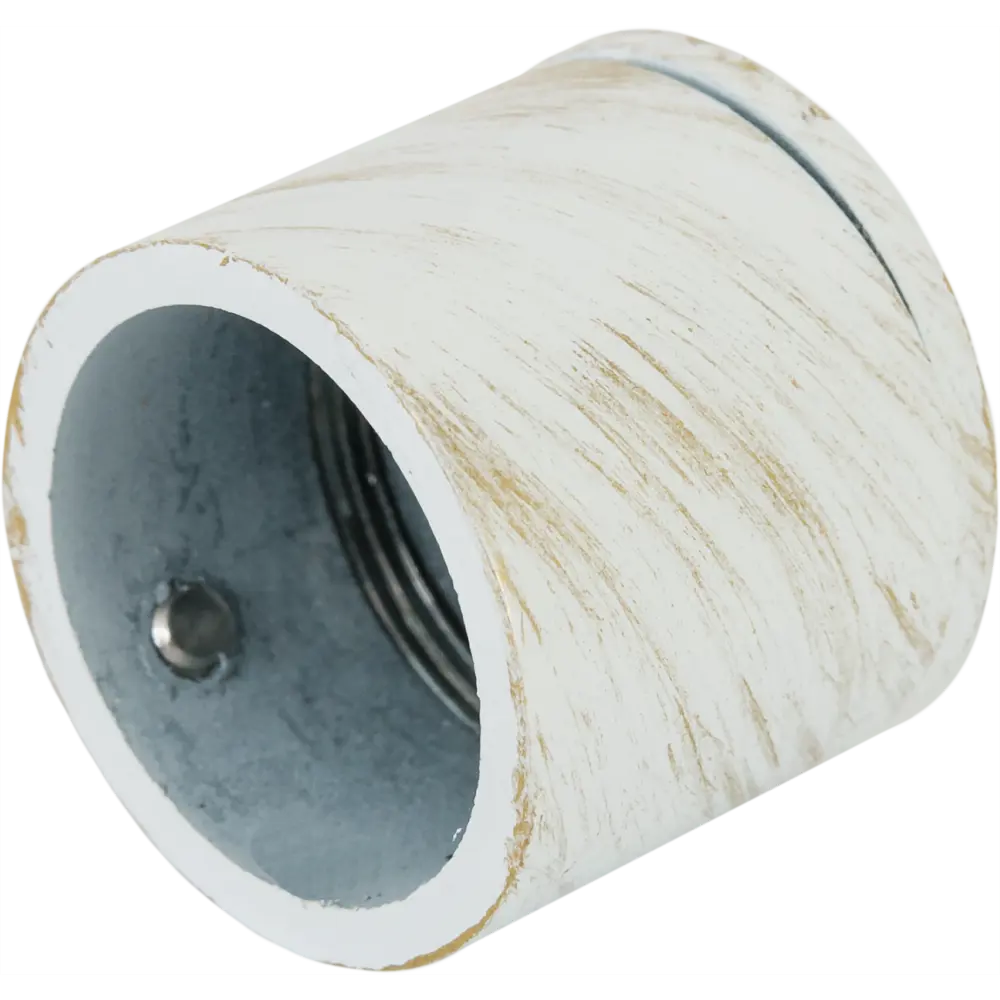 Держатель торцевой Orbis, металл, цвет античный белый, 2 см STLM-2035198 - Вид №1