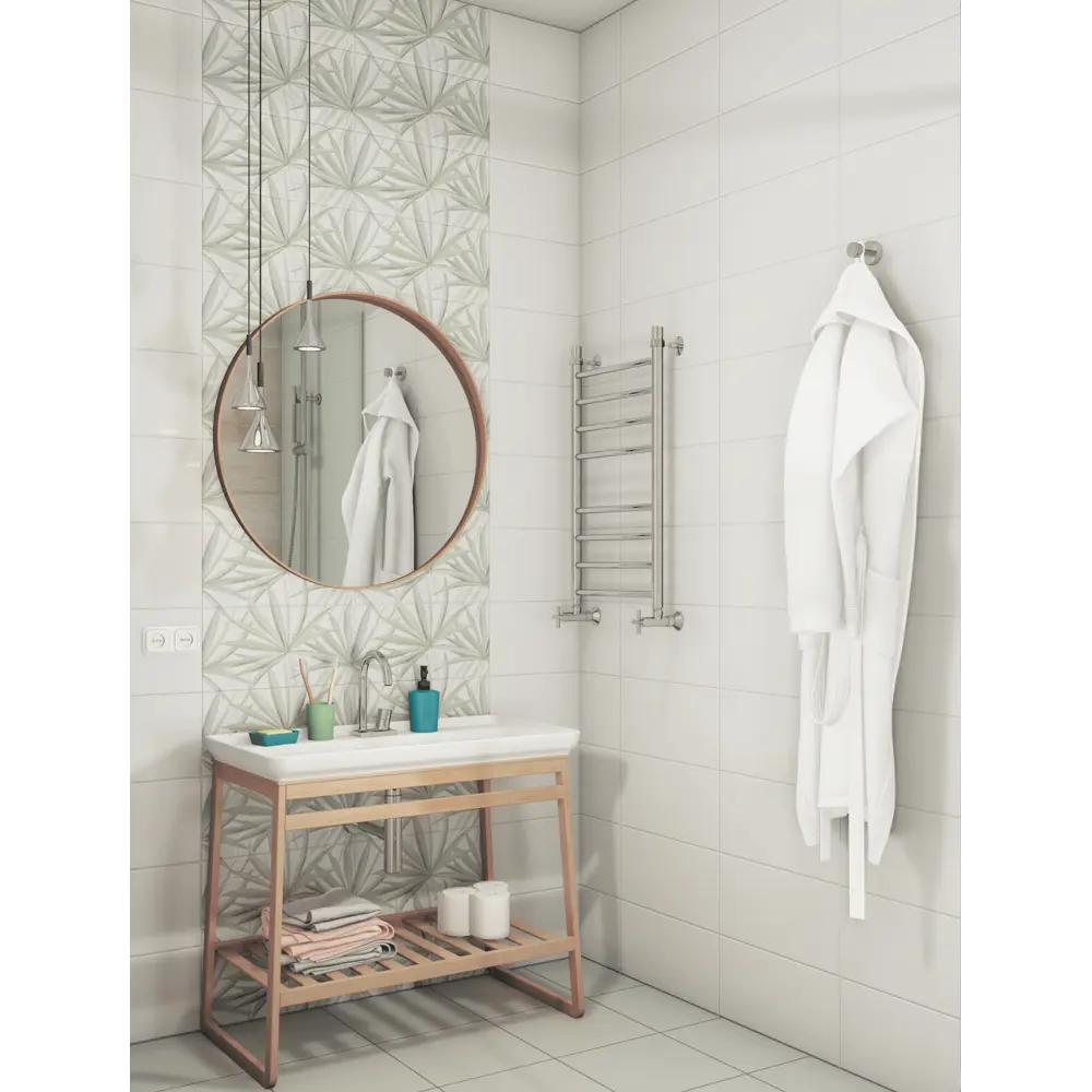 Плитка настенная LB Ceramics Моана 19.8x39.8 см 1.58 м² цвет белый STLM-2108058 - Вид №7