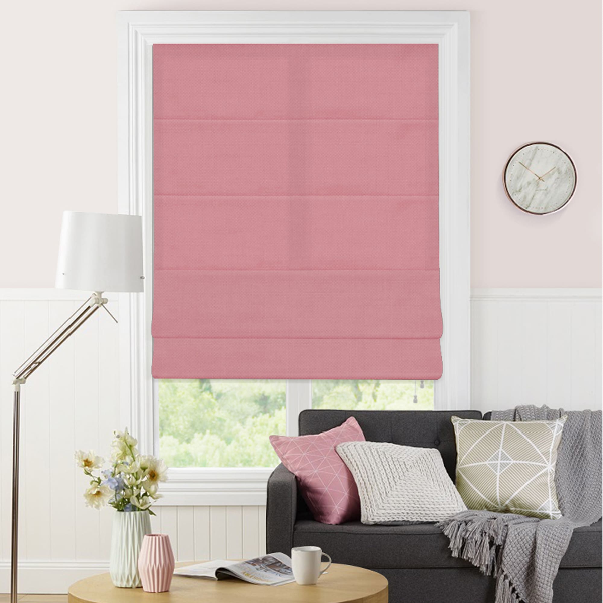 82024963 Штора римская «Натур», 100х175, цвет розовый Santreyd  - Вид №4