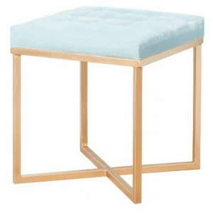 Пуф голубой на золотом основании FOR MISS ДИЗАЙНЕРСКИЕ 263999 Золото;голубой