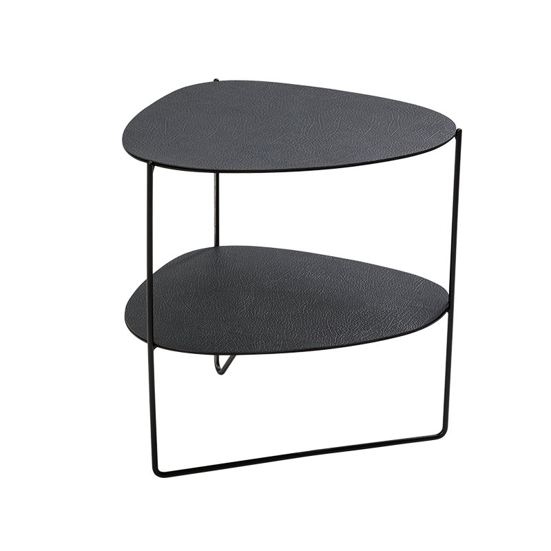 983646 Hippo black-anthracite журнальный столик двухъярусный 45х37х44см;LIND DNA 