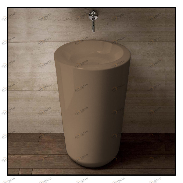 FLFREECAV Накладная раковина на столешницу  круглая Ceramica Cielo 