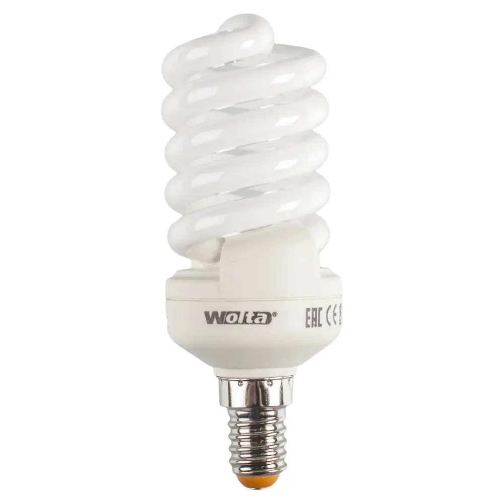 Лампа энергосберегающая Wolta спираль E14 20 Вт свет холодный белый STLM-2195960