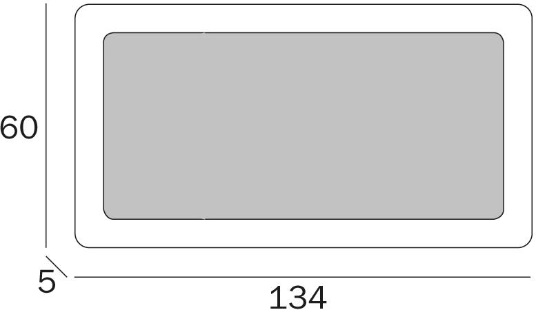 INDA® Прямоугольное настенное зеркало для ванной sun-id-1423209 - Вид №3