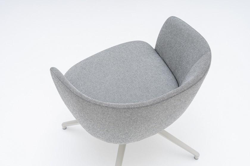 MDD Вращающийся стул на козелке из ткани с подлокотниками Grace Grp4 - Вид №2