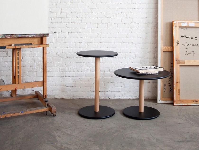 Viccarbe Круглый лакированный журнальный столик из древесных производных в современном стиле Common sun-id-1454847 - Вид №4