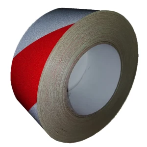 91669768 Лента сигнальная Safetystep Reflective tape 50мм х 5м бело-красный STLM-1544520