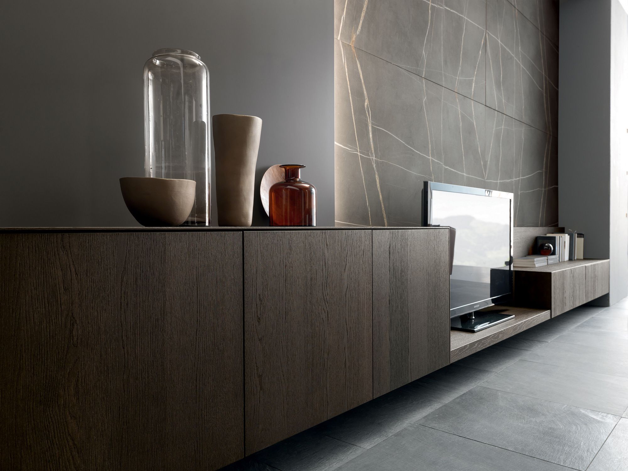 Стена из камня и дубового шпона MODULNOVA MH6 ARCH-00137971 - Вид №2