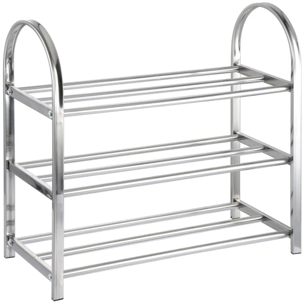 Этажерка для обуви Gromell Skiros 58x53x23 см 3 яруса металл хром STLM-2098461