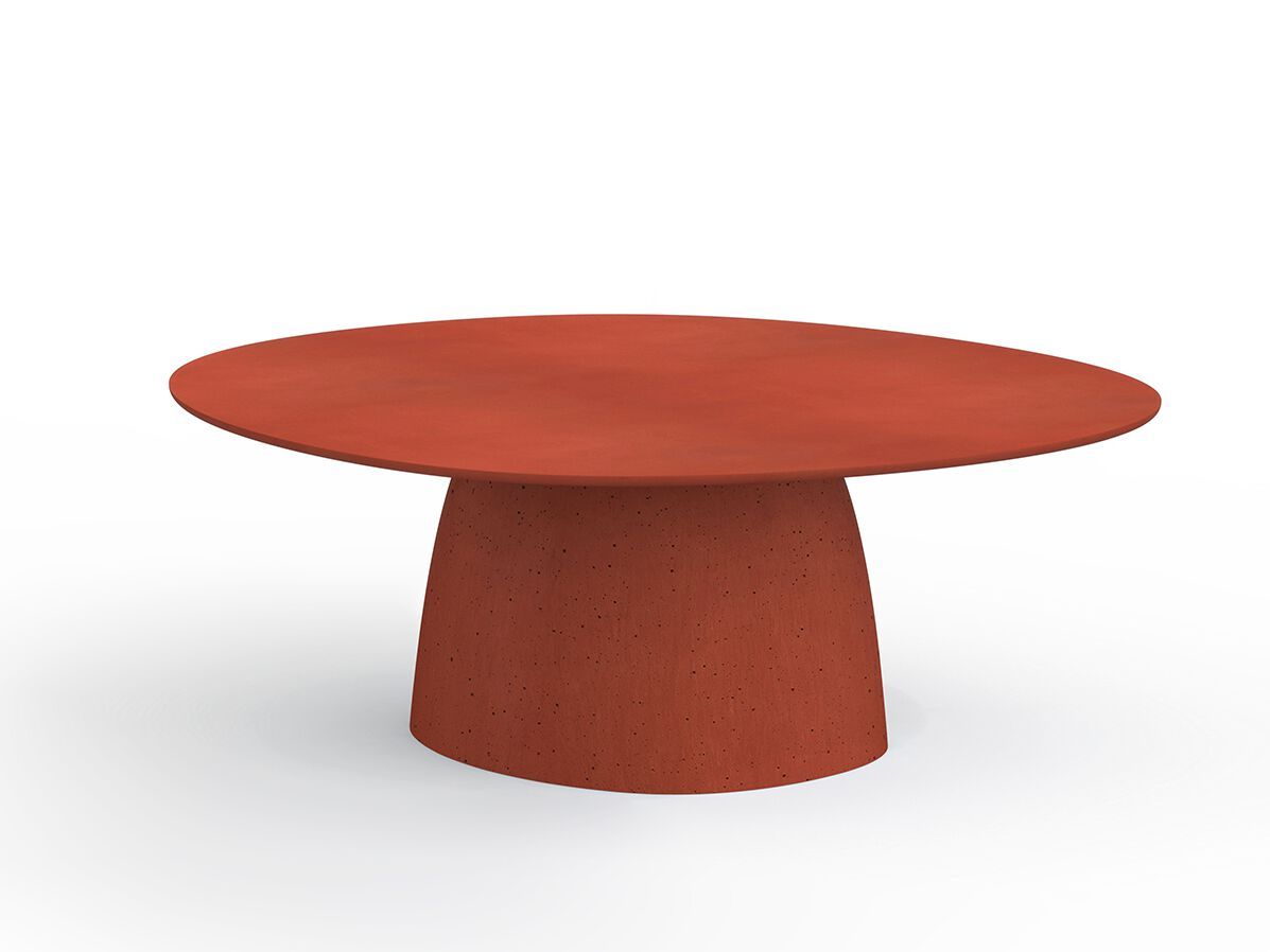 Бетонный круглый садовый столик Betoni Levit ARCH-00070886