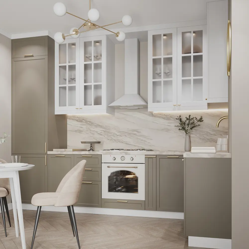 Фасад для кухонного шкафа Ньюпорт 59.7x102.1 см Delinia ID МДФ цвет топо STLM-2152488 - Вид №6