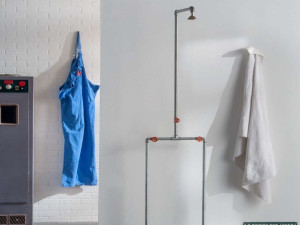 Душевая колонна из оцинкованной стали с душем