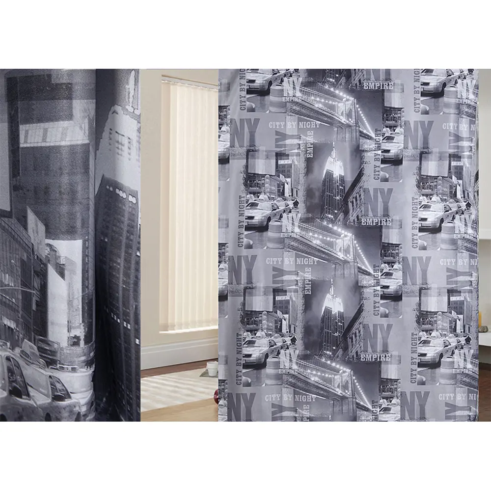 Ткань «Город-газета» 1 п/м 280 см цвет чёрный ТОРГОВЫЙ ДОМ ТЕКСТИЛЬ STLM-2058007