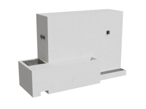 Бетонная автомобильная бензоколонка