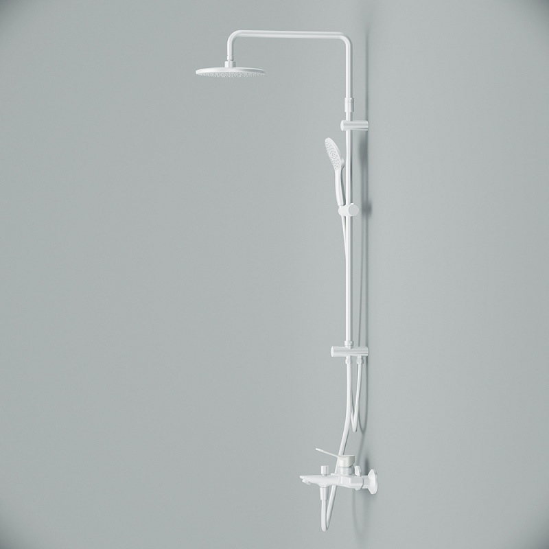 F43885A14 набор 2в1: см-ль д/ванны/душа верхний душ d 220 мм ручн.душ 110 мм 1 ф-ция душев AM.PM X-Joy  - Вид №7