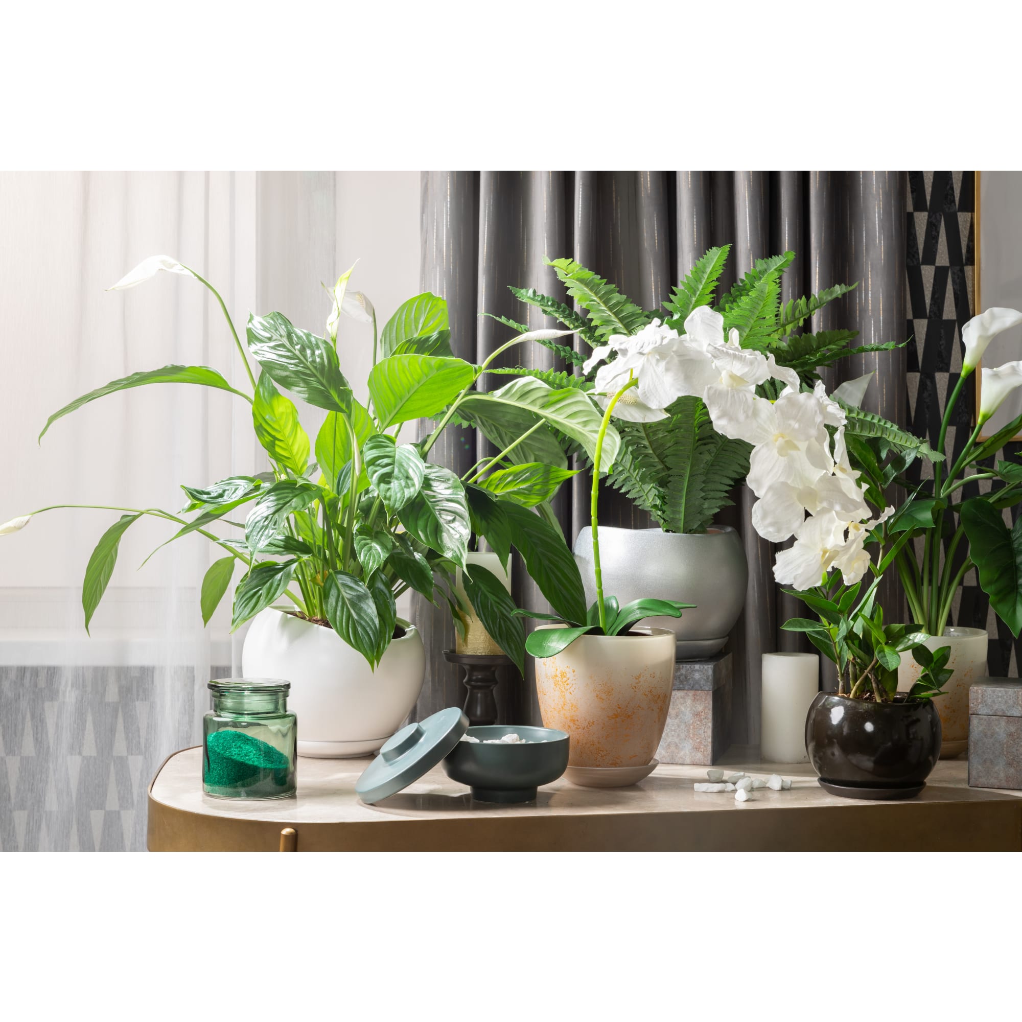 81932591 Горшок цветочный ø20 h18 см v3.5 л керамика белый Адель Santreyd - Вид №3