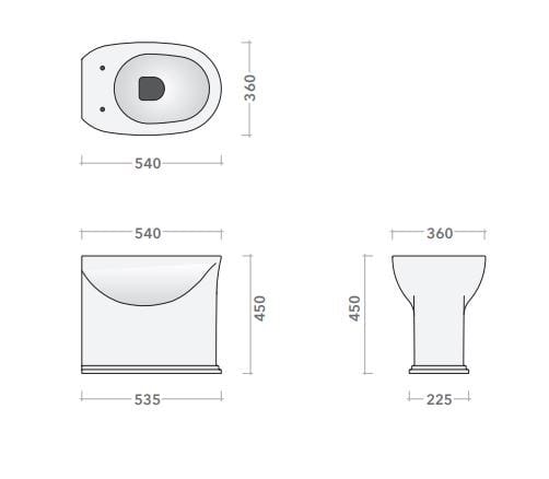 Напольный керамический туалет Ceramica Flaminia мать ARCH-00145024 - Вид №5