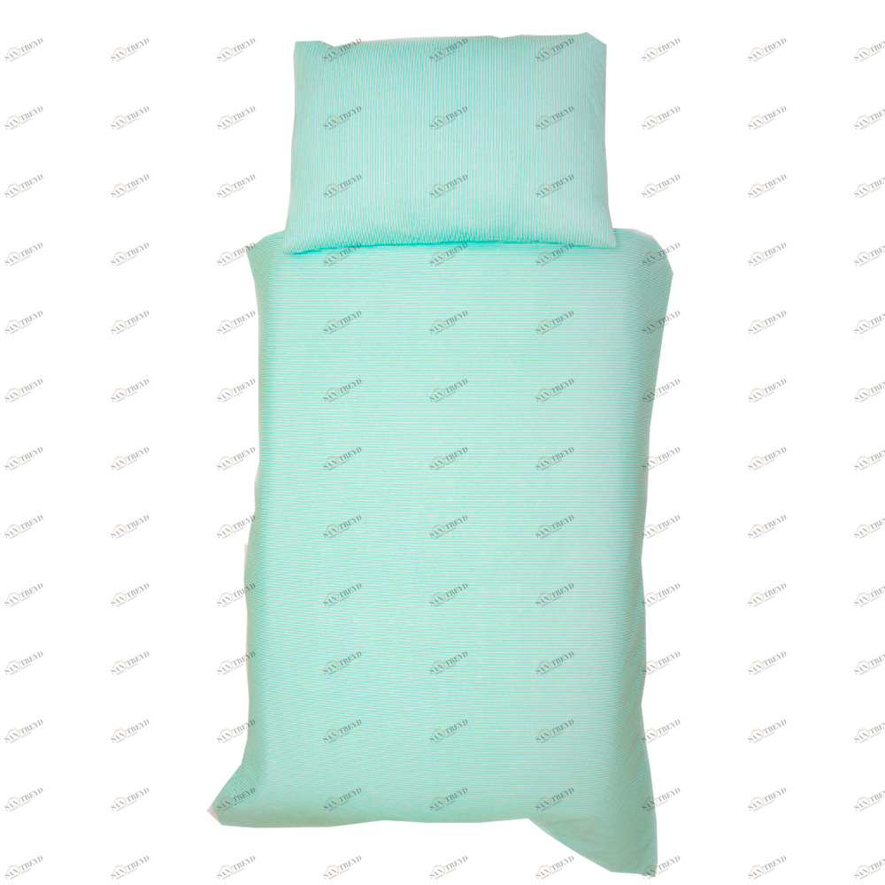 Детское постельное белье "Полоски" мятное БЕЛЬМАРКО  327424 Голубой Santreyd 