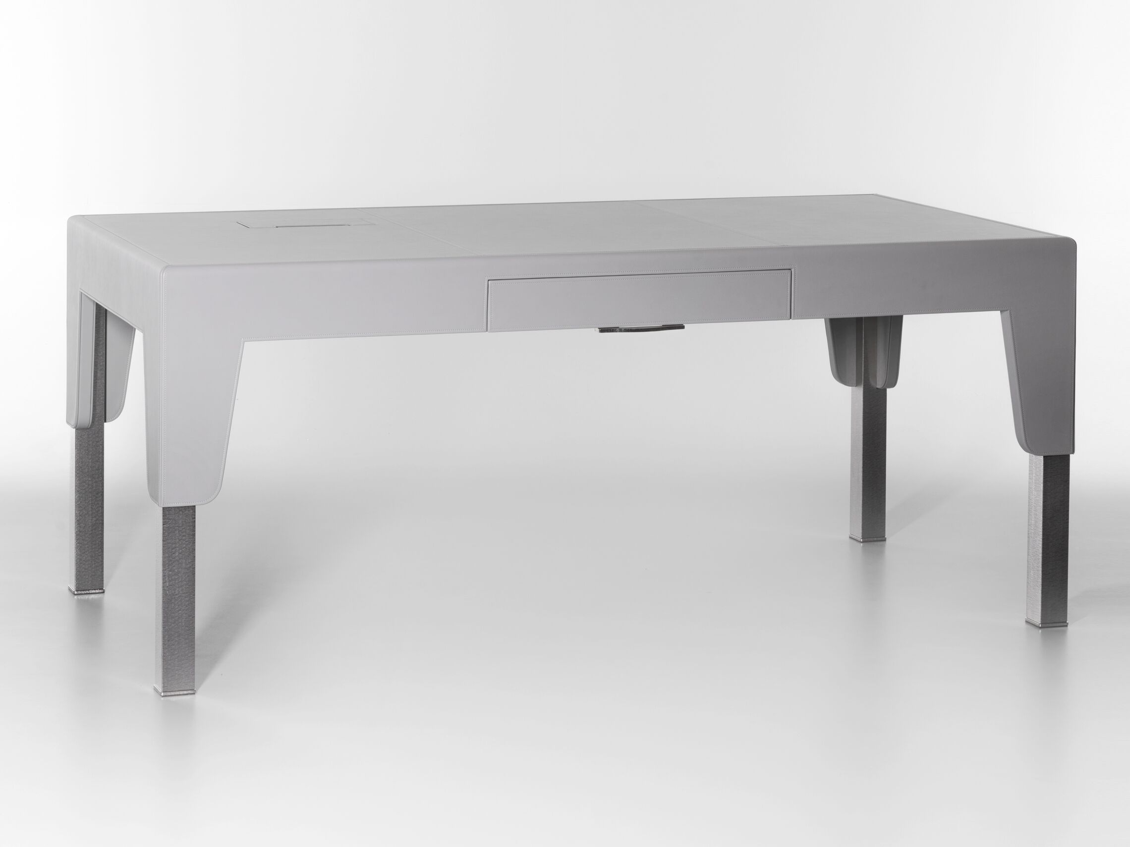 Прямоугольный кожаный стол с ящиками Lorenzo Tondelli PICO ARCH-00020682