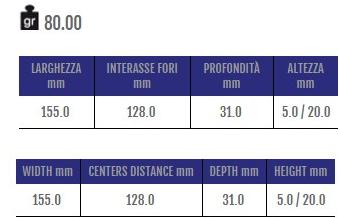 Cosma Ручка мебельная мостовая из замака  12305  - Вид №1