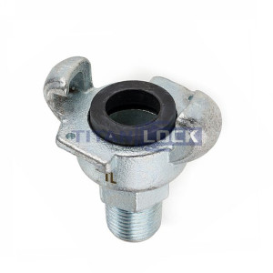 Соединение для воздуха "GERMES" (AIR KING), 3/8" с наруж. резьбой NPT, сталь TLGMM3/8 TITAN LOCK