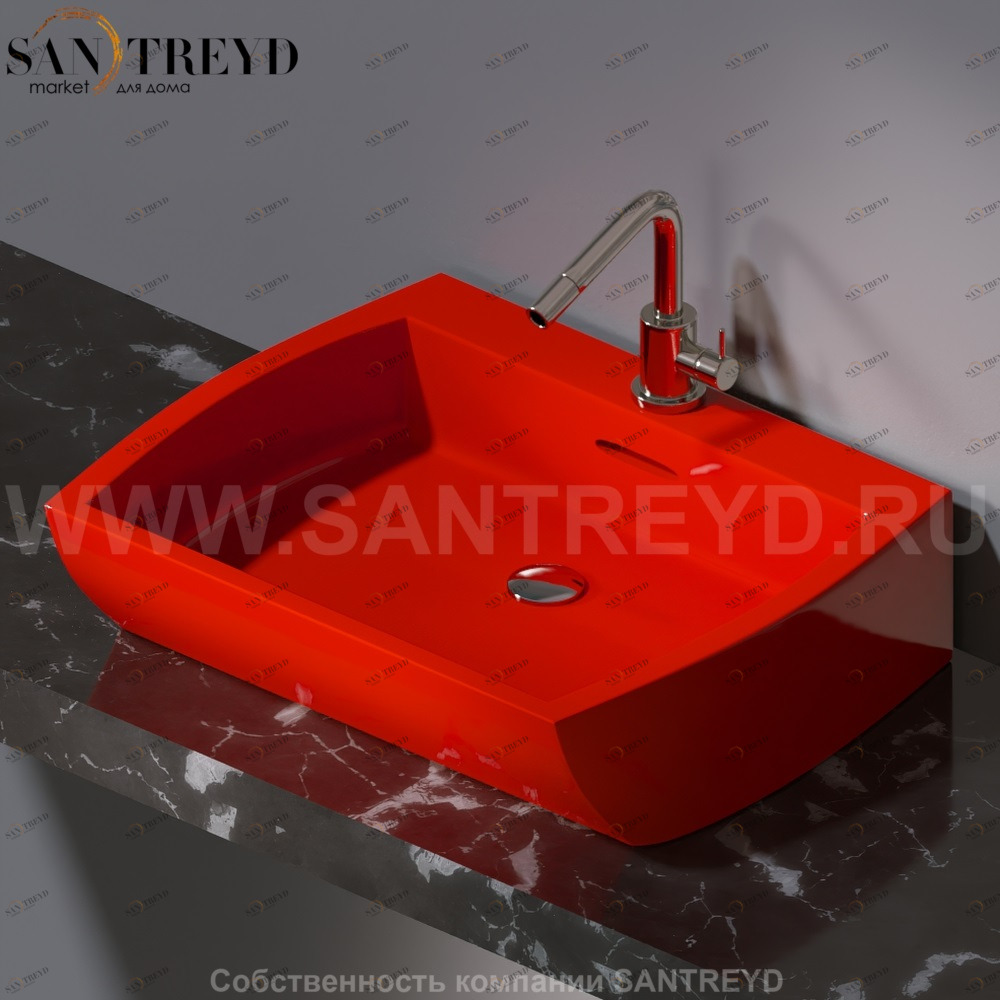 L282.125 Накладная раковина на столешницу  овальная A. e T. Italia SQUARE AeT ITALIA