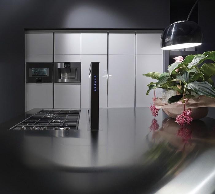 RIFRA Кухня с островом в чистом глянцевом белом лаке Fly sun-id-1426814 - Вид №2