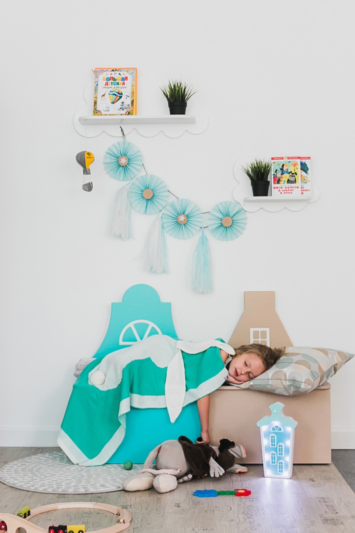 Полка-облако детская малая розовая "Амстердам" МАНДАРИН АМСТЕРДАМ 179511 Красный Santreyd  - Вид №6